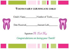 tooth fairy stationary