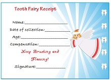 tooth fairy certificate boy
