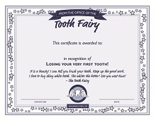 note from tooth fairy