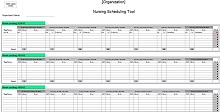 nursing shift planner template