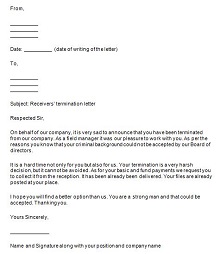 how to write a termination letter