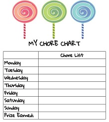 adult chore chart template