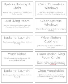 picture chore chart template