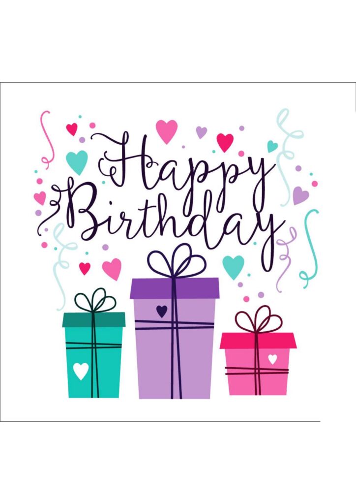 50+ Printable Birthday Card Template Free