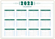 2023 Calendar PDF Template