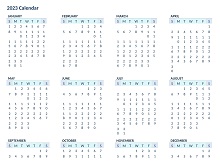 2023 Yearly Calendar DOC