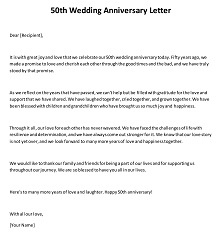 50th Wedding Anniversary Letter DOC