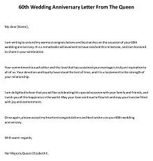 60th Wedding Anniversary Letter From The Queen PDF