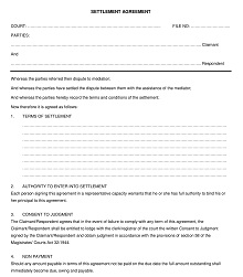 Accident Settlement Agreement Of South Africa