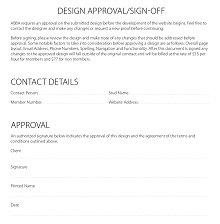 Design Approval Sign Off Form DOC