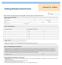 Parking Expense Reimbursement Form