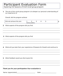 Participant Peer Evaluation Form