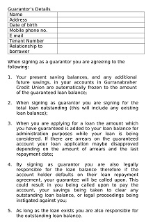 Sample Personal Loan Guarantee Form