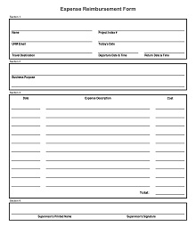 Section Expense Reimbursement Form