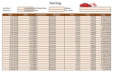 Diesel Fuel Log Sheet