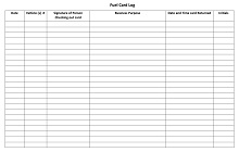Fuel Card Log PDF