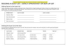 Building Guest List Template