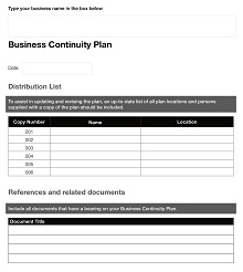 Business Continuity Plan Program