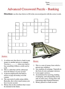 Crossword Puzzle - Banking