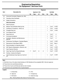 Engineering Purchase Requisition Form
