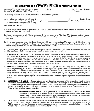 Agencies Commission Agreement Template