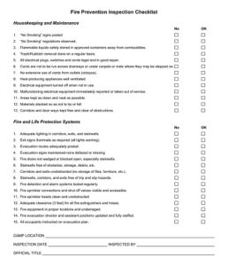 34+ Free Printable Safety Inspection Checklist Templates (PDF, Doc ...