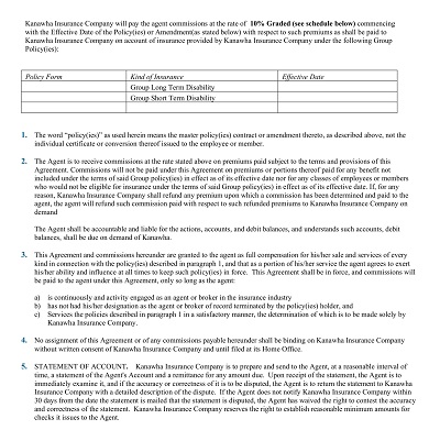Group Fee Commission Agreement Template