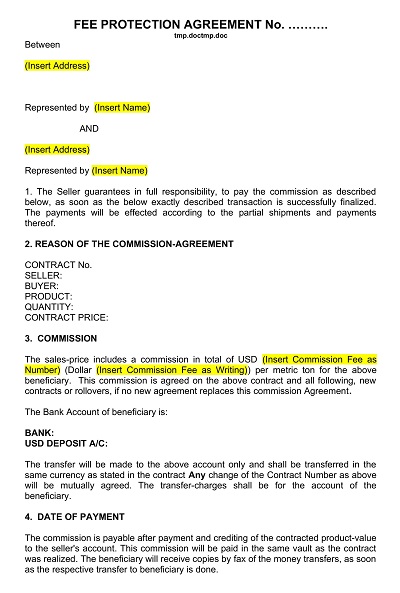 Land Protection Commission Agreement Template