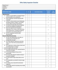 34+ Free Printable Safety Inspection Checklist Templates (pdf, Doc 