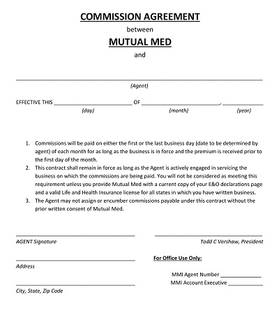 Revised Commission Agreement Template