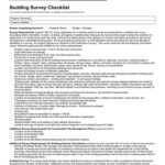 Building Survey Checklist Template