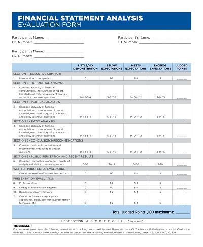Financial Statement Analysis Evaluation Template