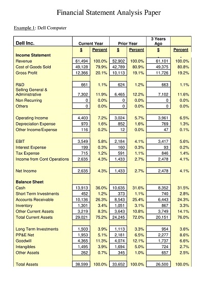 Financial Statement Analysis Paper