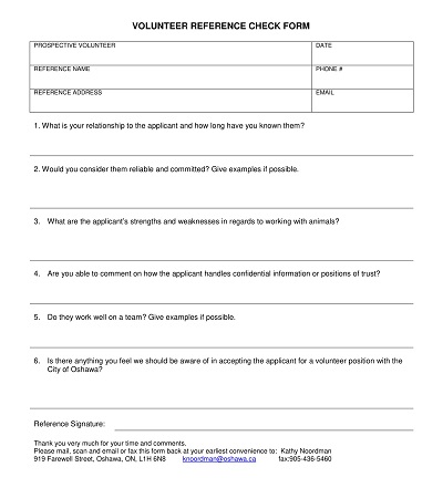 Reference Checking Consent Authorization Form