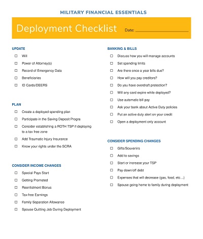 Deployment Checklist Template PDF