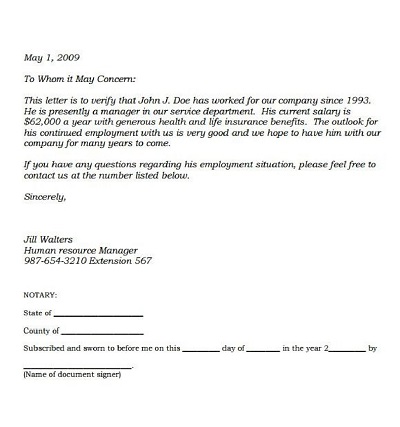 New Proof of Income Letter Template