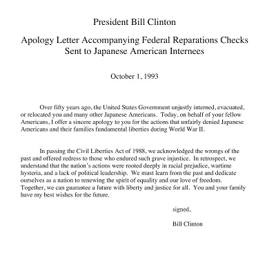 President Apology Letter Template