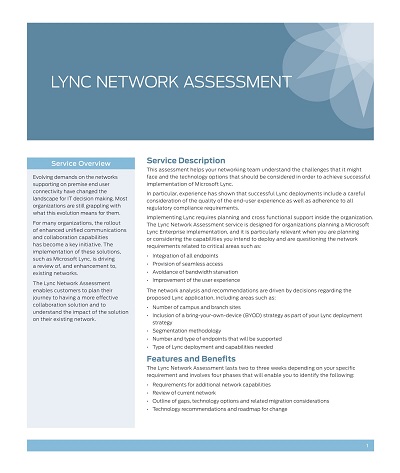 Printable Network Assessment Template