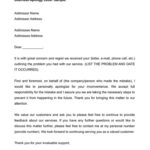 Sample Business Apology Template