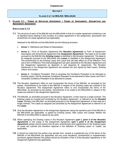 Lease Novation Agreement Template